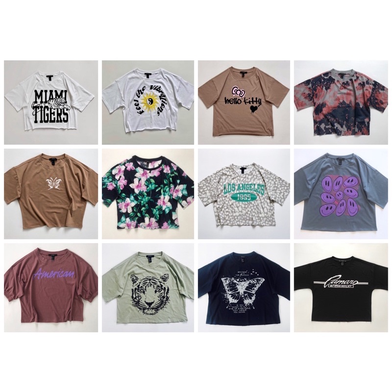 Tổng hợp Áo thun cánh dơi croptop, nhiều mẫu (Hàng mới)