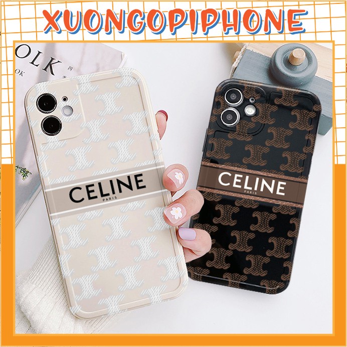 Ốp lưng IP viền nổi bóng C.e-li.ne 🔸6/6plus/6s/6splus/7/7plus/8/8plus/x/xr/xs/11/12/13/14/pro/max/plus/promax