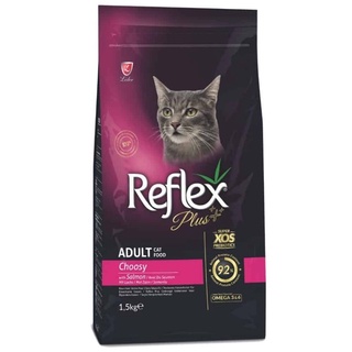 Reflex Plus ChooSy ADULT , THỨC ĂN CHO MÈO KÉN ĂN VỊ CÁ HỒI TÚI 1.5 KG.