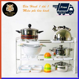 [Rẻ vô địch] Kệ Để Gầm Trạn Nhà Bếp 2 Tầng Tiện Lợi đựng bắt