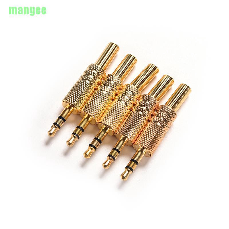 Set 5 Đầu Nối Âm Thanh 3.5mm 1 / 8 &quot;