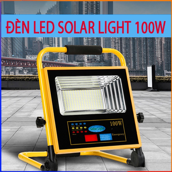 Đèn Led năng lượng mặt trời Solar light 100W đến 300W -  Đèn mặt trời chống nước IP67 mẫu mới nhất 2022