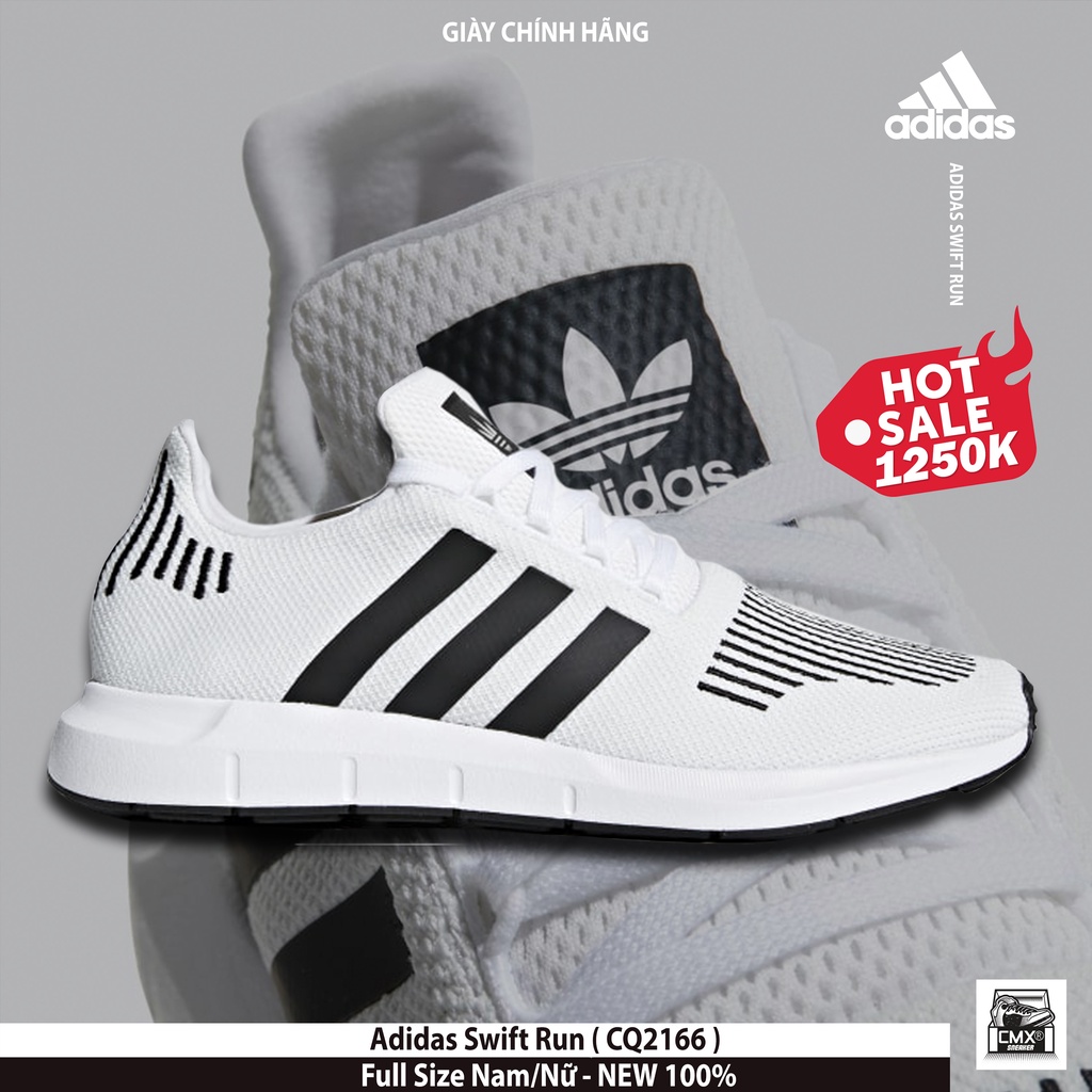 [ HÀNG CHÍNH HÃNG ] Giày Adidas Swift Run White Black ( CQ2116 ) - HÀNG CHÍNH HÃNG 100%