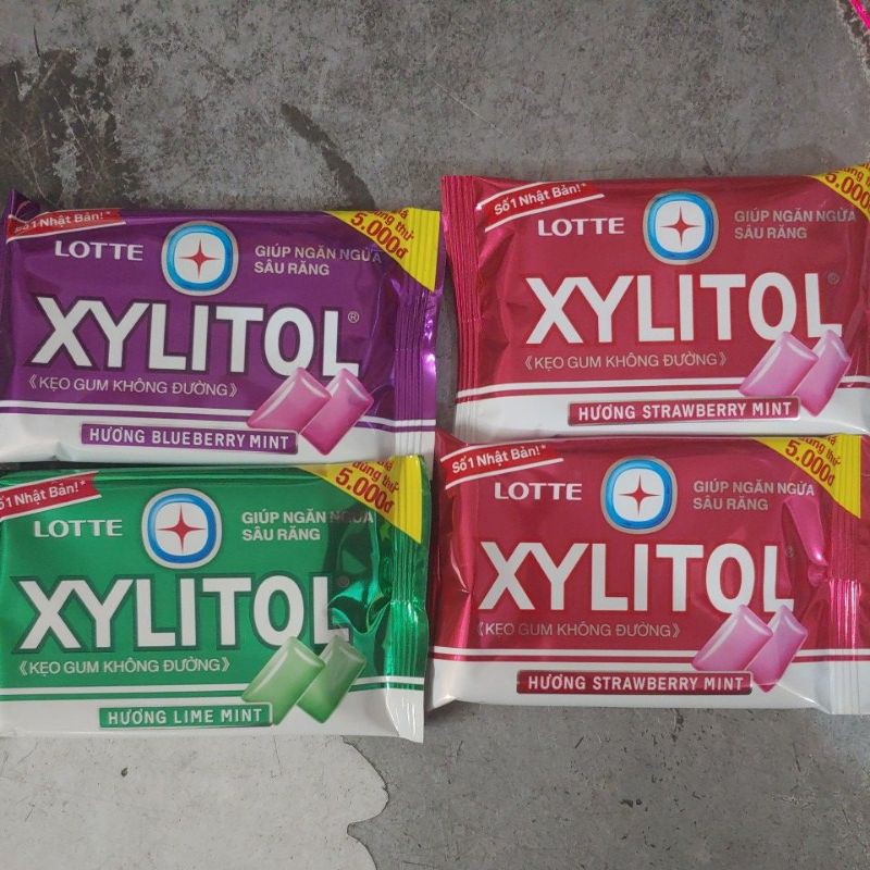 Kẹo Gum Không Đường LOTTE XYLITOL Vỉ