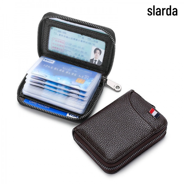 Ví Nhiều Ngăn Đựng Thẻ ID Và Thẻ ID Chống Trộm Tiện Dụng Cho Nam Nữ