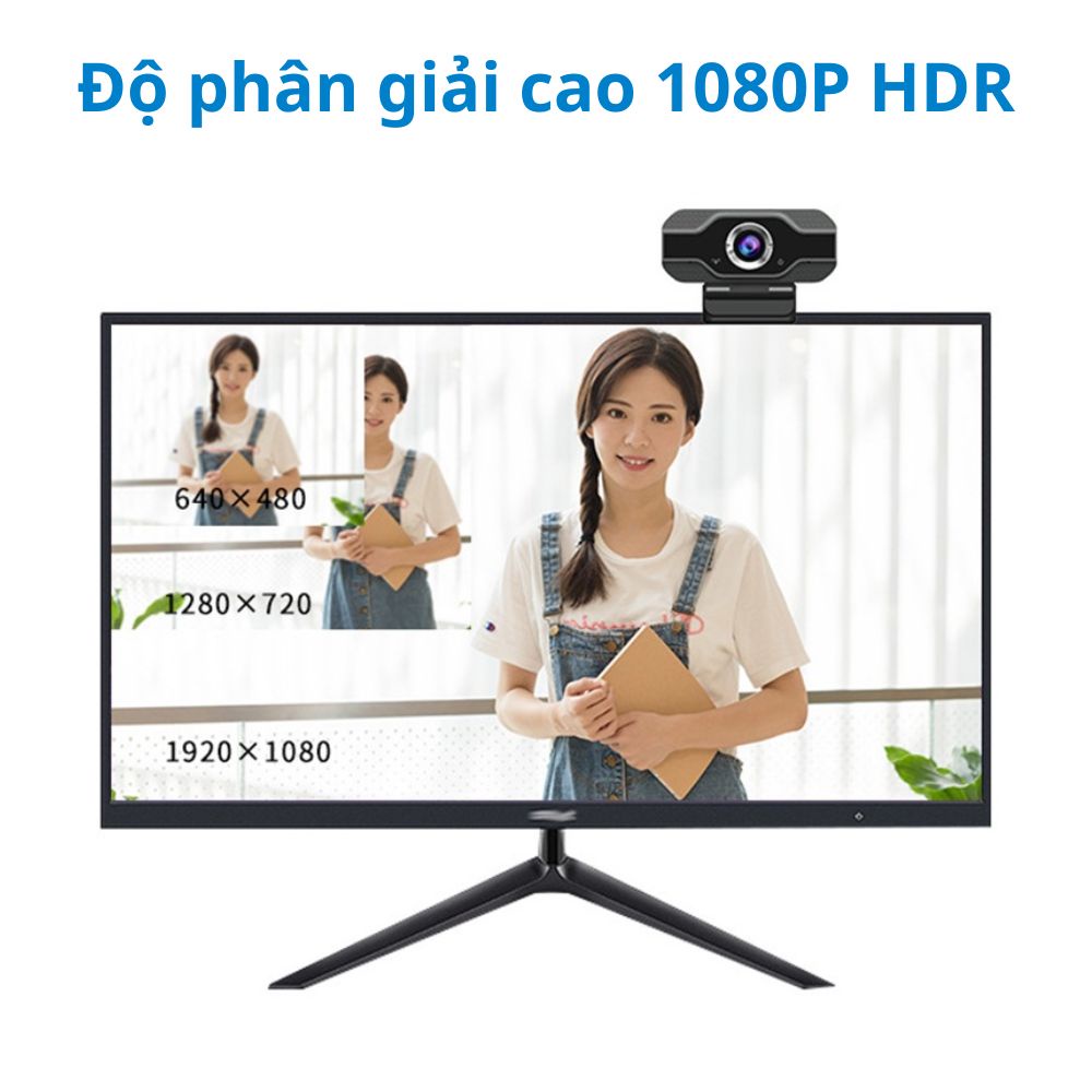 Webcam máy tính J2 Pro có mic full hd 1080p full box siêu nét dùng cho pc laptop - bảo hành 12 tháng