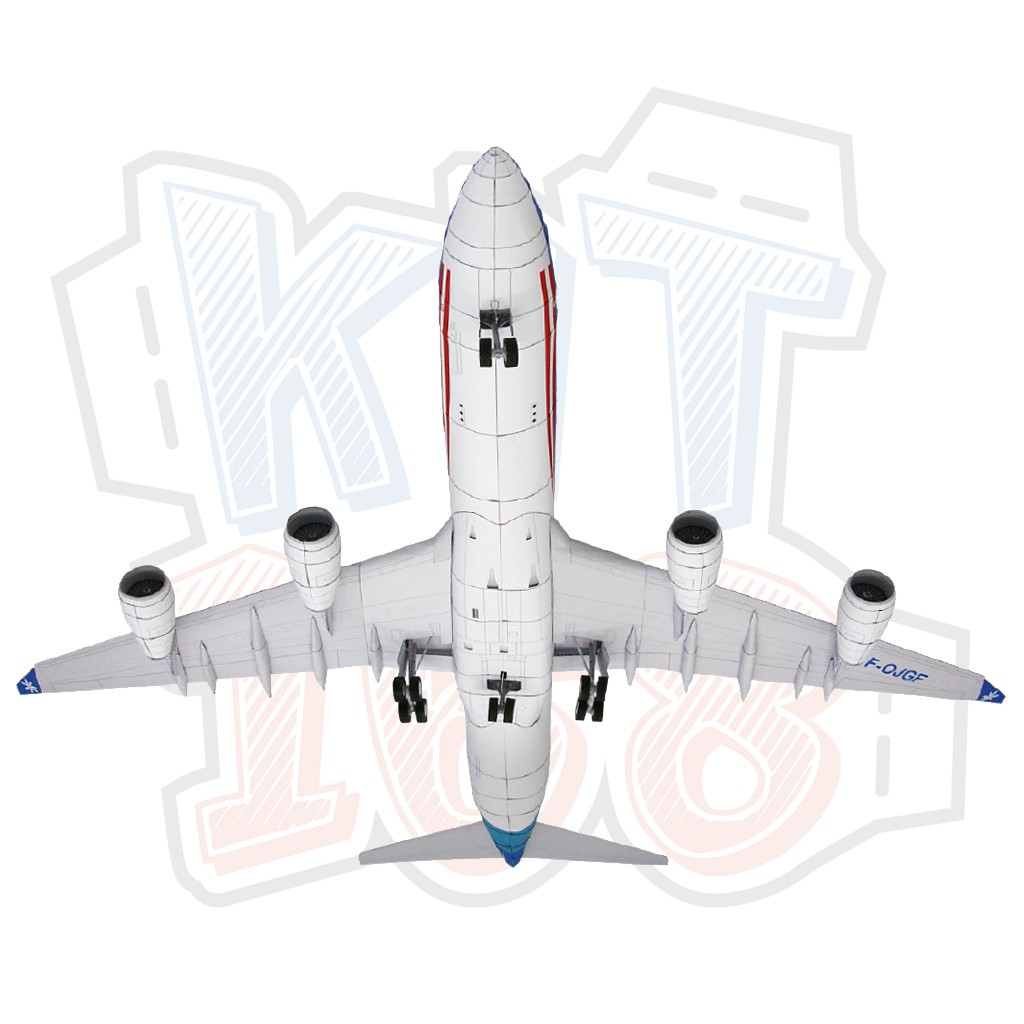 Mô hình giấy Máy bay Air Tahiti Nui AIRBUS A340-300