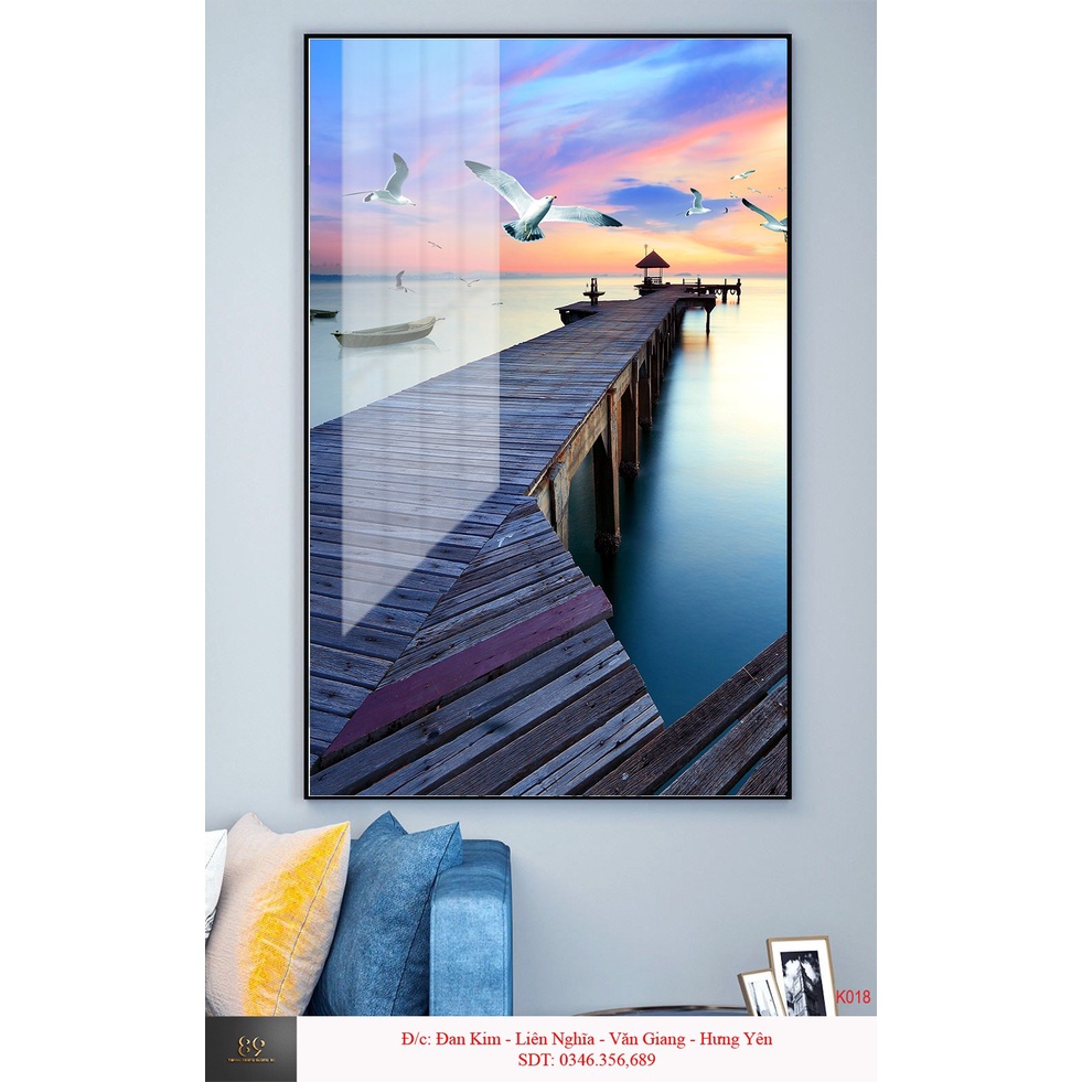 Tranh phong cảnh, tranh tráng gương 5D giá rẻ vô địch, siêu bóng, siêu đẹp.