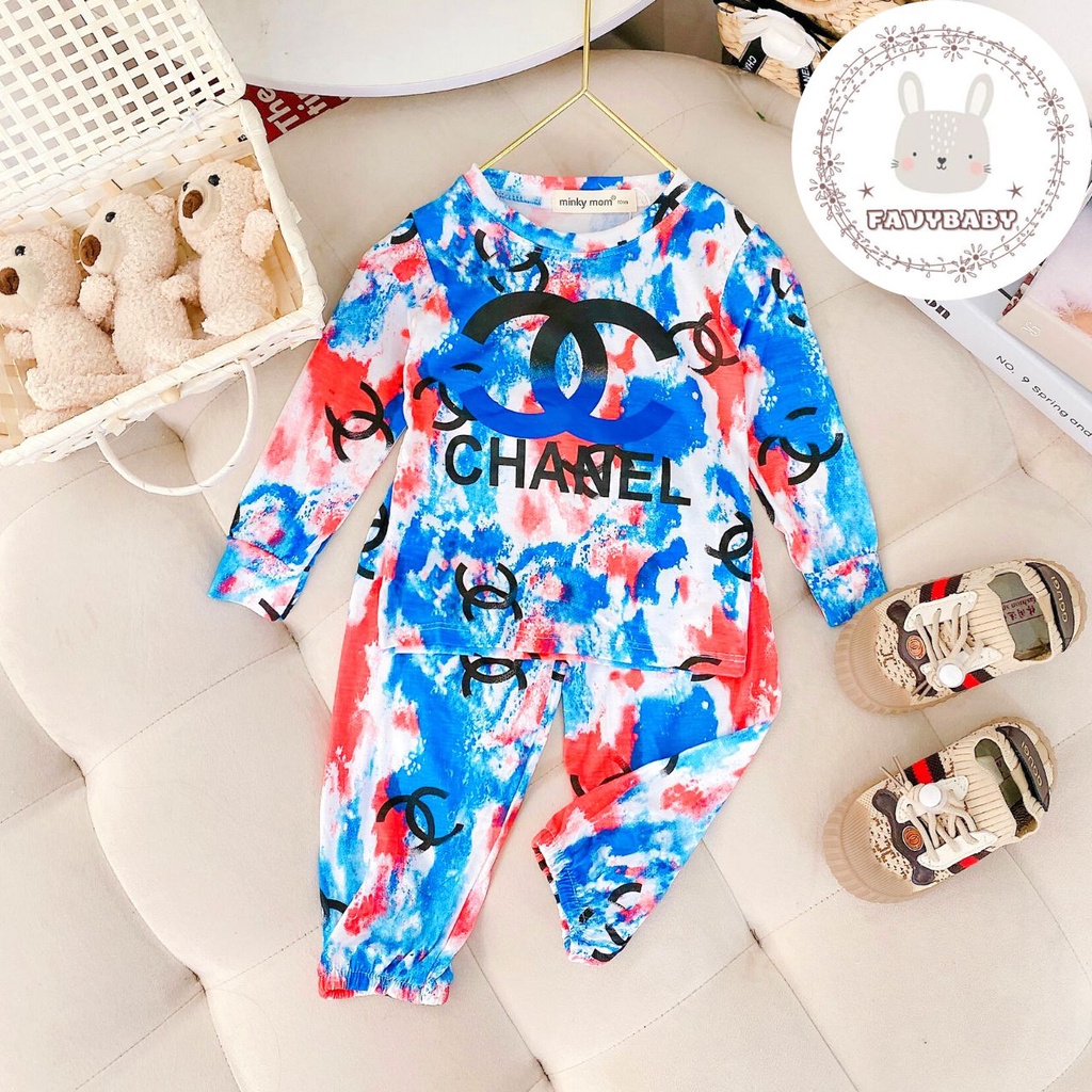 Bộ Dài Tay Quần Alibaba MINKY MOM Chính Hãng Bé Trai Bé Gái Thun Lạnh Thương Hiệu Sang Chảnh 0 1 2 3 4 5 Tuổi - Favybaby
