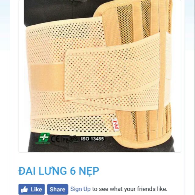 Đai lưng 6 nẹp cao cấp