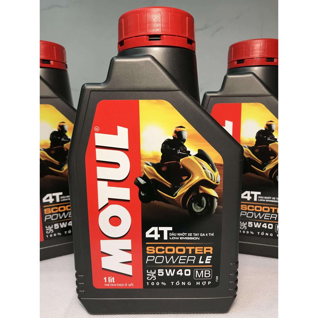 Nhớt Xe Tay Ga Motul Scooter Power LE 5W40 100% Tổng Hợp