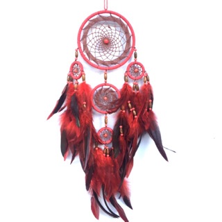 Bộ nguyên liệu làm Dreamcatcher ( lông vũ kiểu 2 màu )