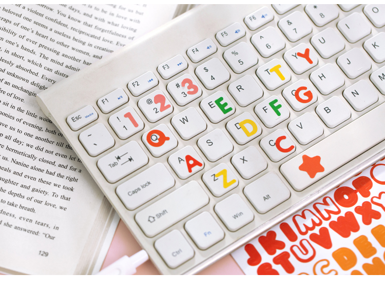 Set 2 tờ nhãn dán trang trí cho sổ tay/ nhật ký dễ thương