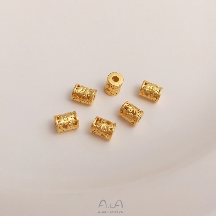 Phụ Kiện Hạt Làm Mặt Trang Sức Hình Đồng Xu/Hoa Đào/Hoa Đào Bằng Đồng Thau Độ Bền Cao Màu Sắc Đẹp Mắt diy