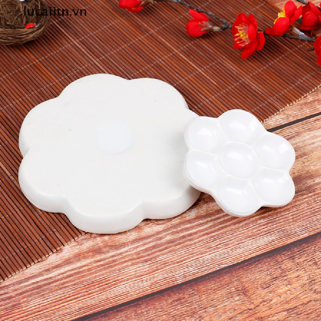 1 Khay Gốm Sứ Đựng Màu Nước Vẽ Tranh Nghệ Thuật LUC