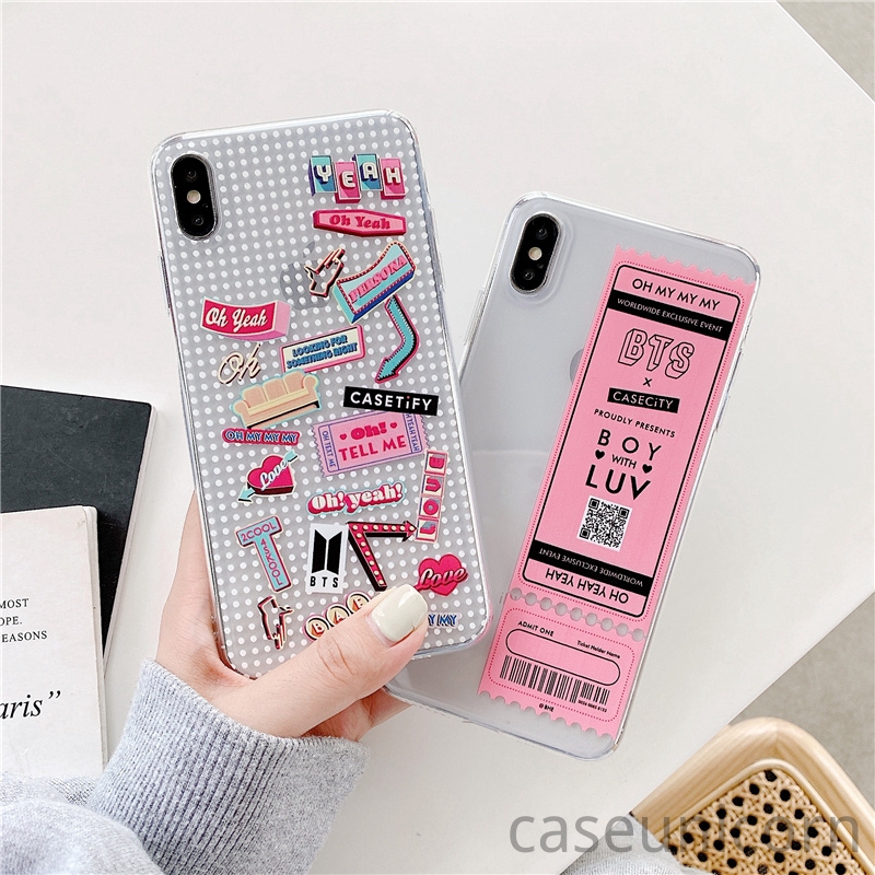 Ốp điện thoại màu trong suốt họa tiết BT21 BTS cho Xiaomi Redmi 9 5A 6A Redmi Note 9 9S 9pro 8pro Note 4x 4 8 7 5 6 5pro