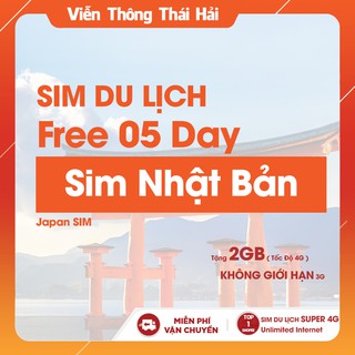 Sim du lịch nhật bản 5 ngày - sim 4g du lịch quốc tế 03 03