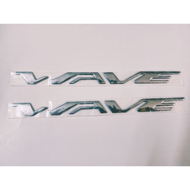 Bộ chữ nổi Wave crôm bóng new