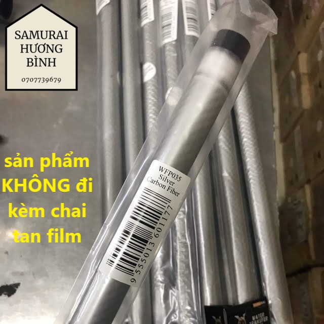 Sơn film chuyển nước Samurai - Carbon Bạc - khổ 0,5m x 1m (KHÔNG KÈM CHAI KÍCH HOẠT WF05)