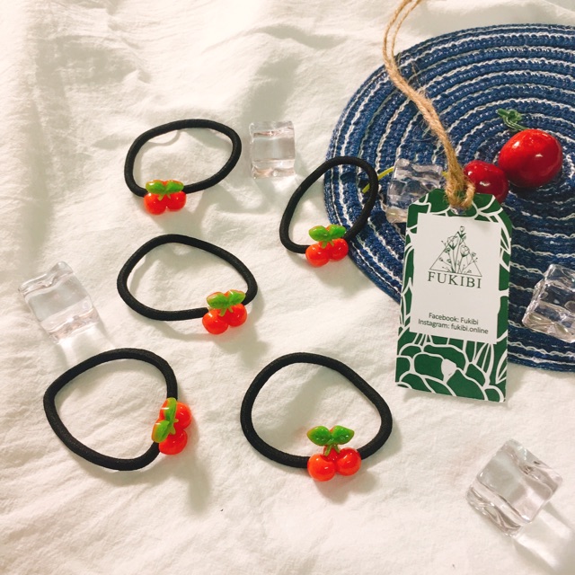 KẸP TĂM, CỘT TÓC CHERRY ẢNH THẬT