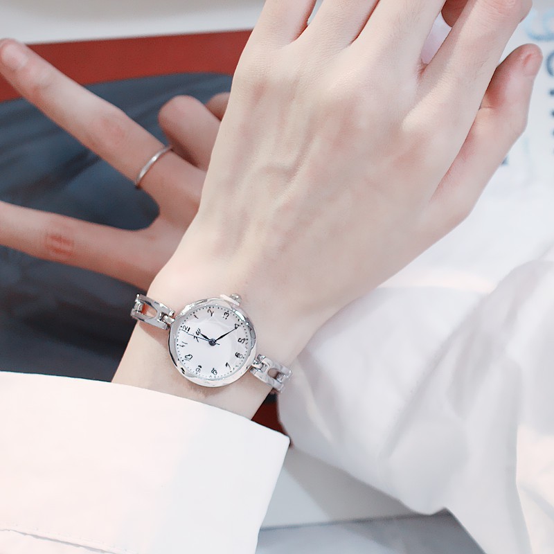 Đồng hồ nữ Jw001 dây thép cao cấp mặt tròn Bán lẻ giá sỉ