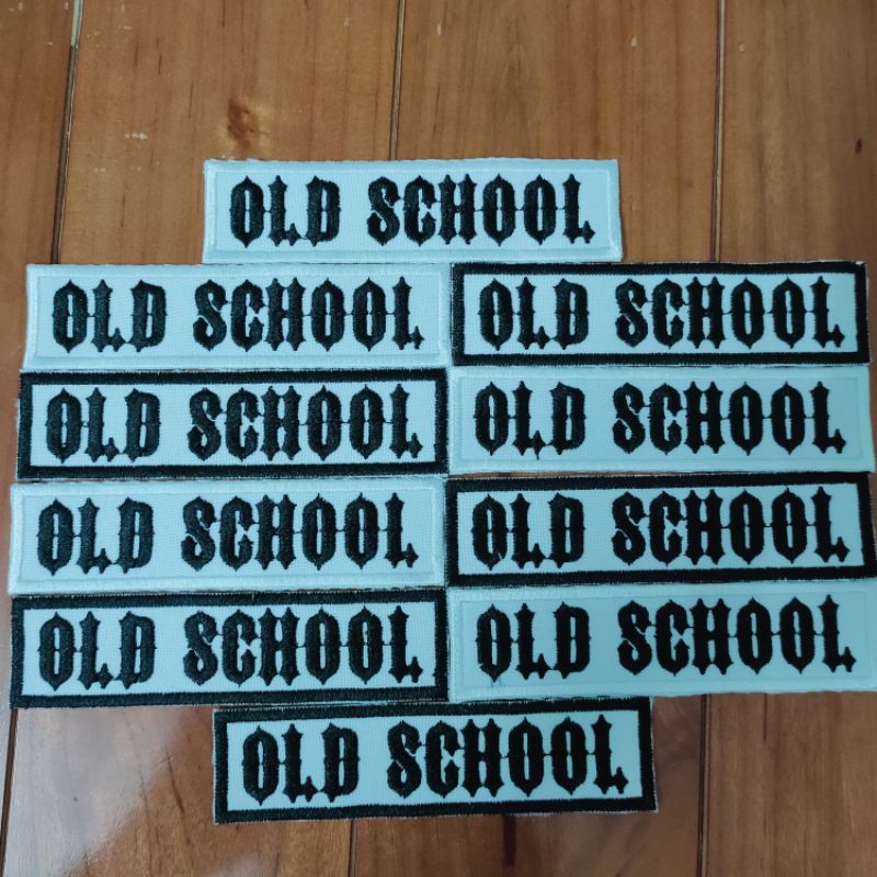 Sticker thêu logo thêu ủi patch ủi iron patch Old School