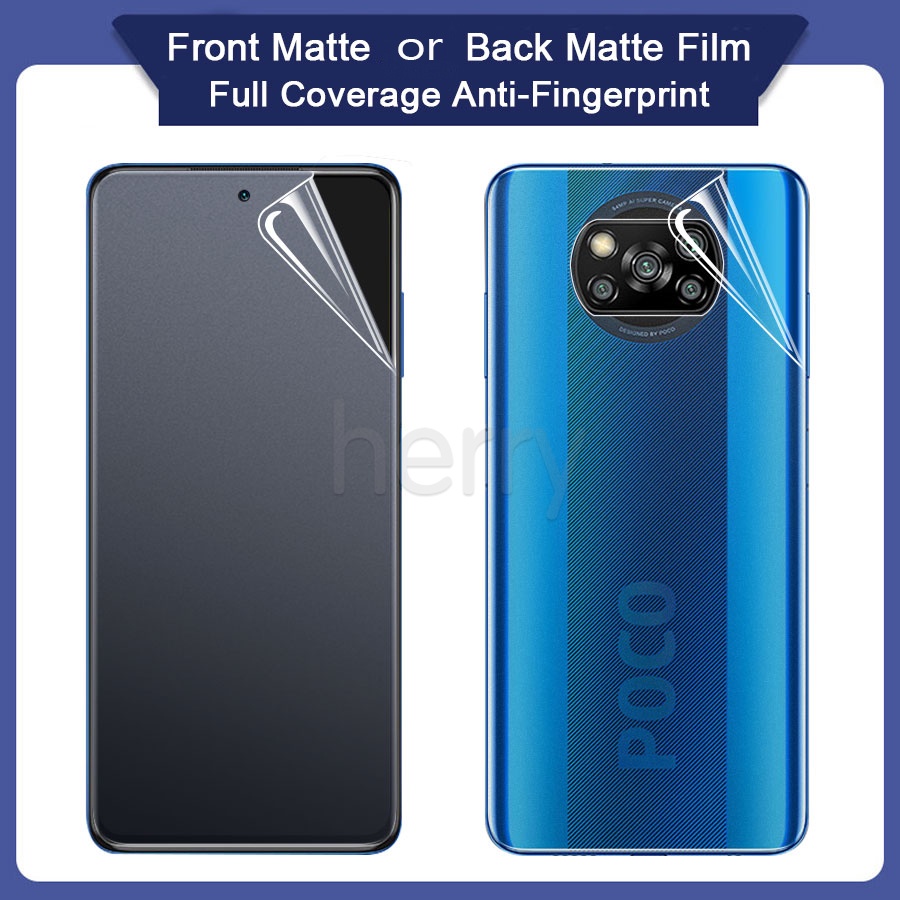 PPF Miếng Dán Hydrogel Mềm Mặt Trước/Sau Cho Xiaomi Redmi Note 12 Pro+ 11s 10 10s 9 9s Pro 9T 9A K40 Mi 12 11 Lite 11T Poco M3 X3 GT 10C X5 Lưng