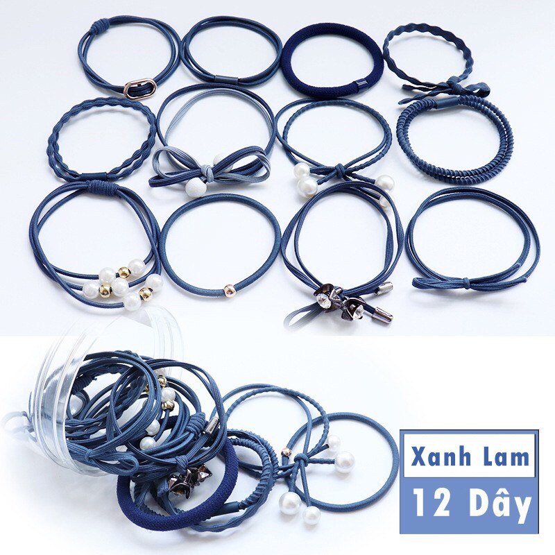 SET 12 BUỘC TÓC NHIỀU KIỂU DÁNG KHÁC NHAU CÁ TÍNH ORIN K112