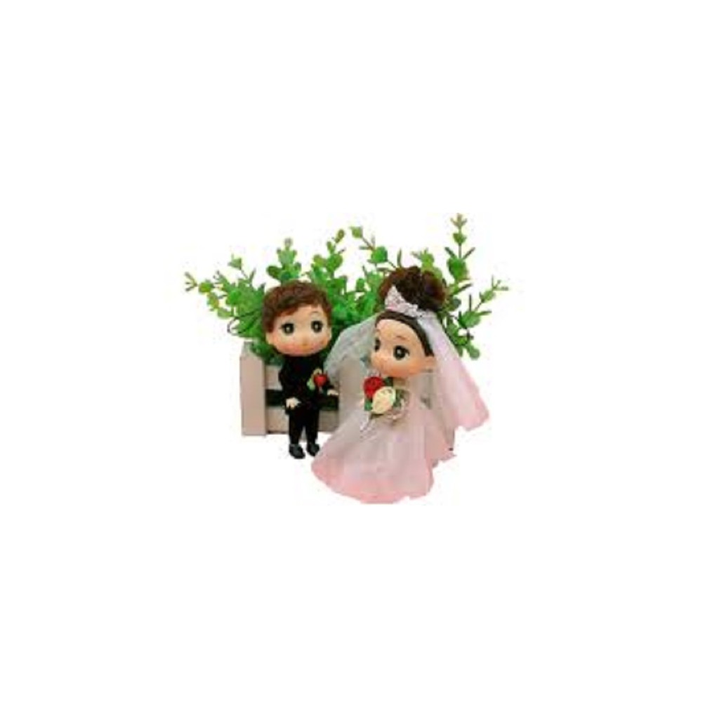 set búp bê chibi cô dâu chú rể
