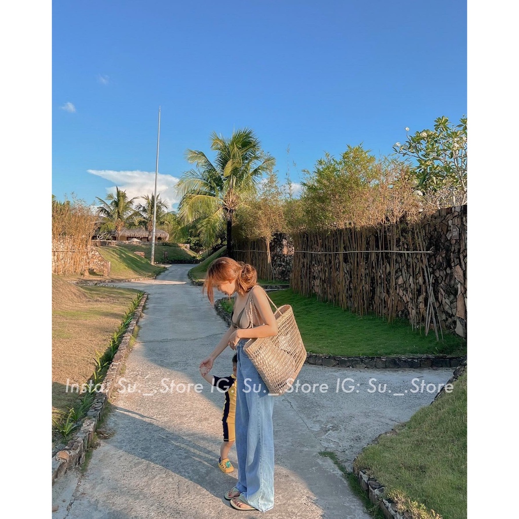 Quần jeans culottes cạp cao 2 khuy Q410 SUSTORE