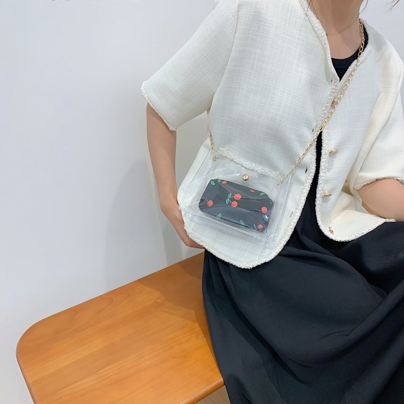 Túi Đeo Chéo Trong Suốt Chất Liệu pvc Chống Thấm Nước NB00203