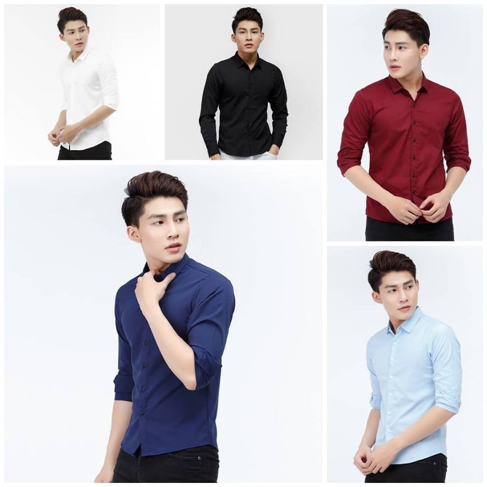 Sơ mi lụa Hàn Quốc nhiều màu | BigBuy360 - bigbuy360.vn