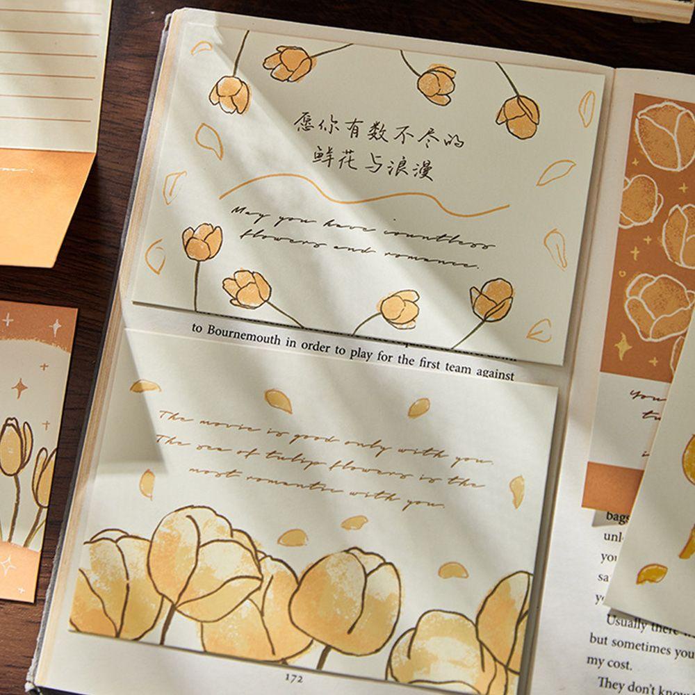 PISTA Bộ 20 Tờ Nhãn Dán Trang Trí Hình Hoa Tulip