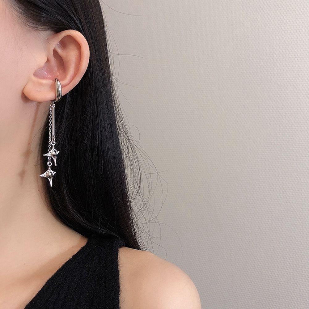 Khuyên Tai Tua Rua Không Xỏ Lỗ VANES1 Thời Trang Cá Tính Cho Nữ