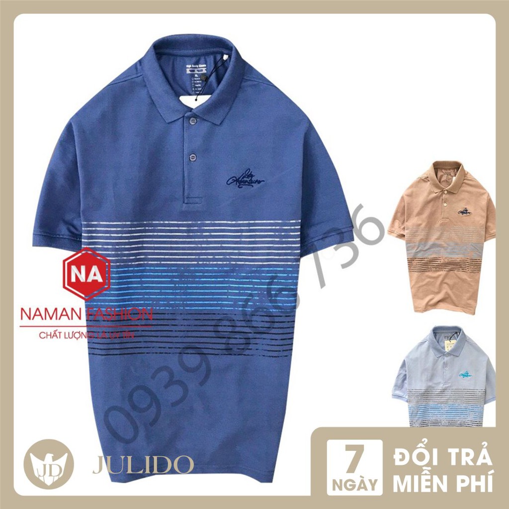 Áo thun polo nam có cổ TRUNG NIÊN màu nâu đất cotton xuất khẩu cao cấp - ÁO POLO52