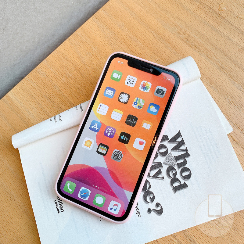 Ốp điện thoại TPU kim tuyến màu Macaron đơn giản cho iPhone 11 8plus 7plus 8 7 11Pro Max X Xs Max XR SE 2020 iPhone 12 pro max | BigBuy360 - bigbuy360.vn