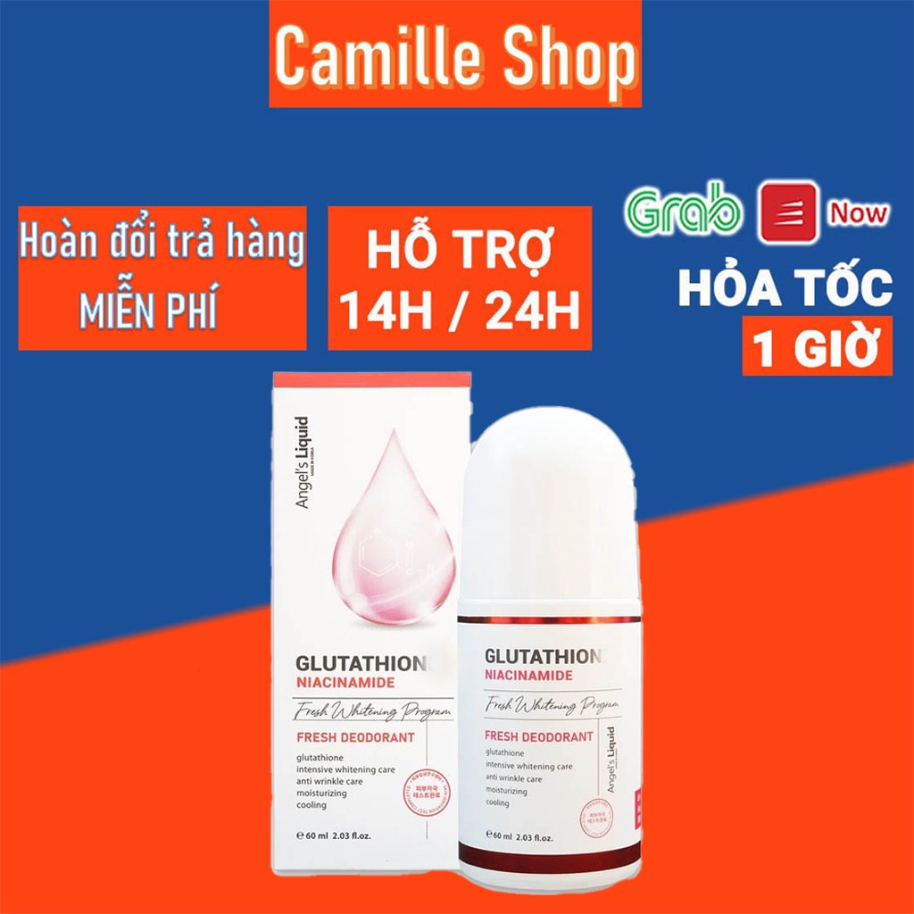 Lăn nách glutathionne mờ thâm khử mùi dưỡng trắng da 60ml