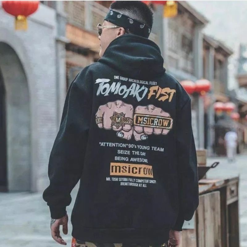 Áo Khoác Nhung Có Nón size Lớn XXL Cho Nam Thanh Niên