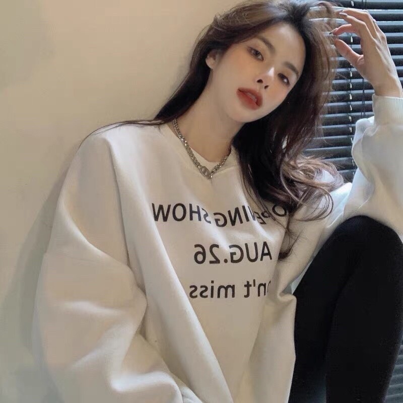 Áo Sweater cổ tròn dài tay Under, thun hoodie form rộng UlzzangChất nỉ cotton đẹp Không Bai xù TrendFree ship