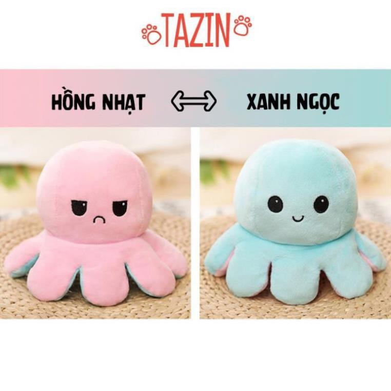 Bạch Tuộc Cảm Xúc Hai Mặt Nhồi Bông Cao Cấp Tazin Size nhỏ 15cm (MSP DC2939) (Mẫu Ngẫu Nhiên Tùy Cảm Xúc Shop)