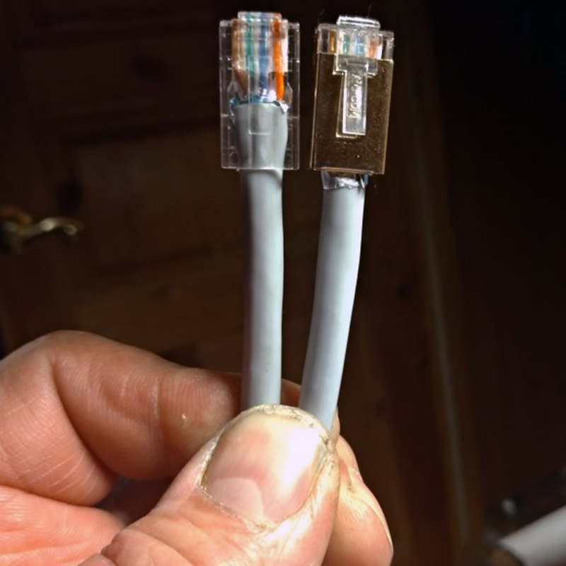 Set 100 Đầu Nối Dây Mạng RJ45 6U RJ-45 Cat5 Cat5E