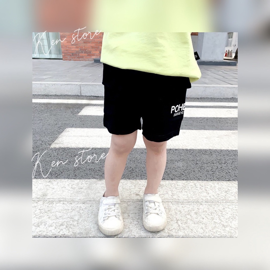 Quần Đùi Cho Bé Trai Và Bé Gái Chất Liệu Cotton Mềm Mịn Từ 7Kg Đến 32Kg Pohe Thời Trang Trẻ Em Ken Store