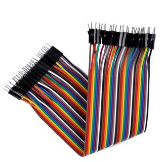 Cáp 7 Màu 40P 20cm Hai Đầu Đực - Đực, Đực - Cái, Cái - Cái (Tệp 40 Sợi)