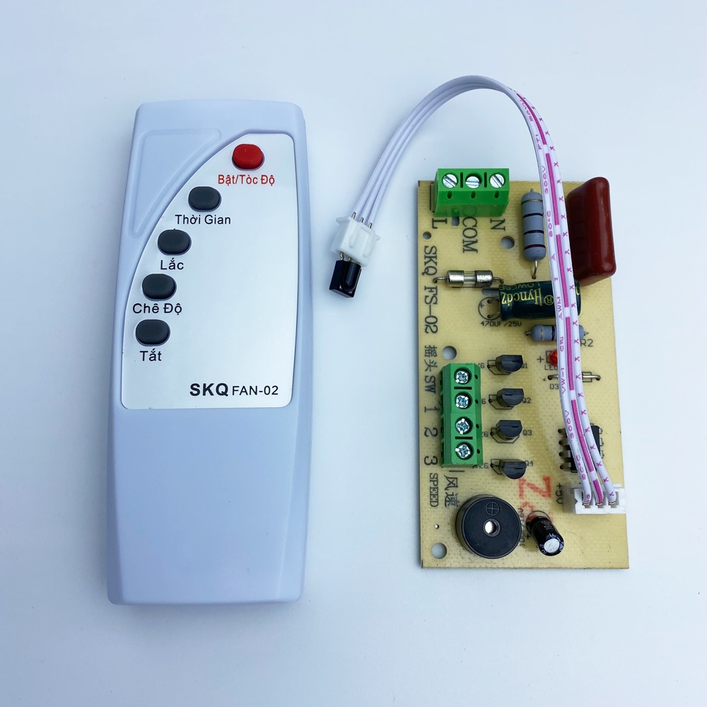Mạch quạt điều khiển từ xa tiếng việt SQK FAN-02