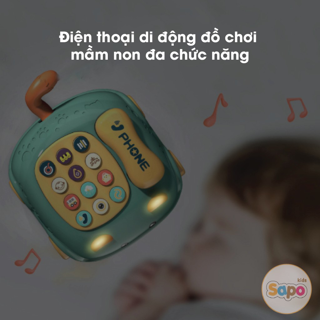 Đồ Chơi Điện Thoại Ô Tô 2 Trong 1 Cho Bé Có Nhạc