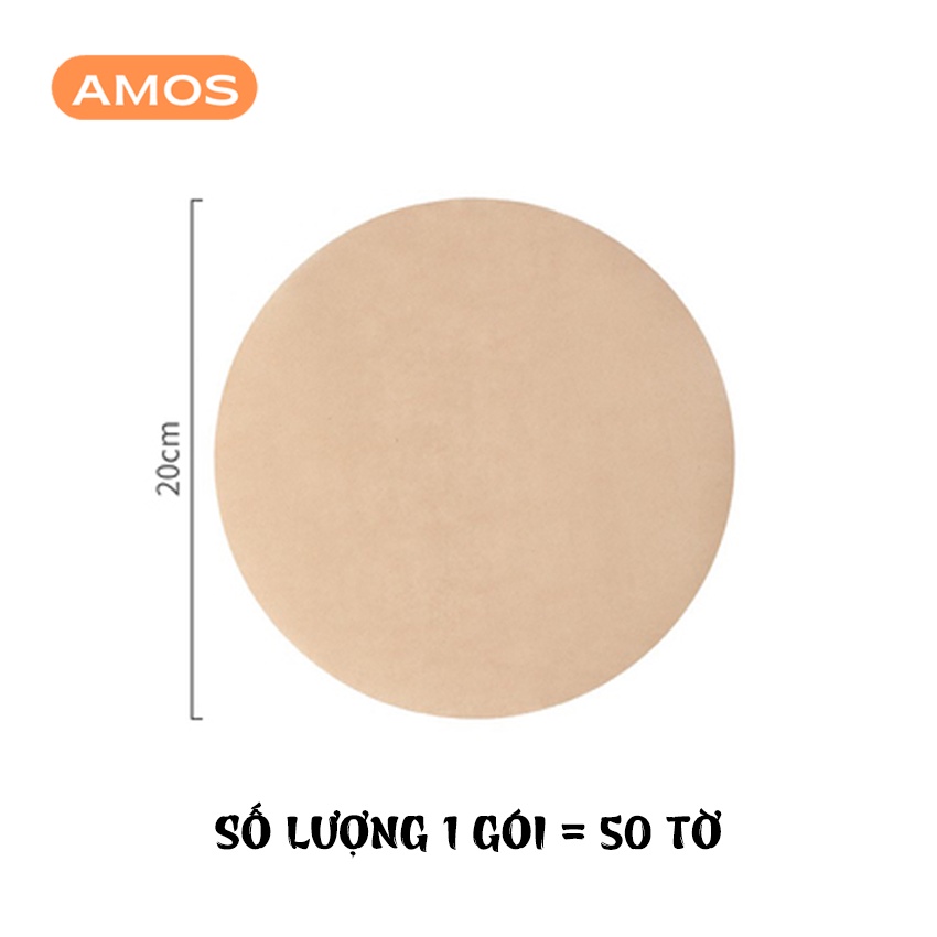 Giấy thấm dầu đồ chiên AMOS túi 50 tờ thấm hút dầu mỡ cực tốt,chịu nhiệt lên đến 220°C