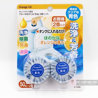 VIÊN TẨY XẢ VÀ LÀM THƠM TOILET BỒN CẦU SET2 HƯƠNG CAM