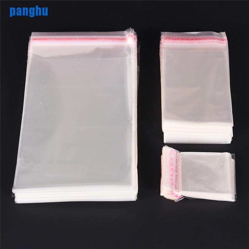 Set 200 Túi Nhựa Trong Suốt Tự Dính Đựng Trang Sức Tiện Dụng