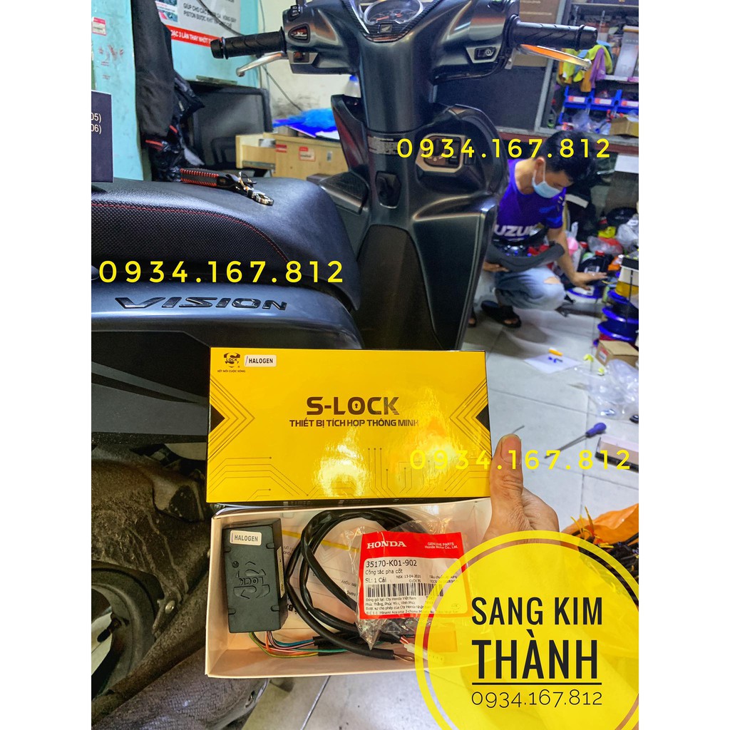 Bộ Mạch Tắt Mở Đèn Xe Vision 2021 2022 Full Giắc Cắm Không Khoét Đồ Mủ