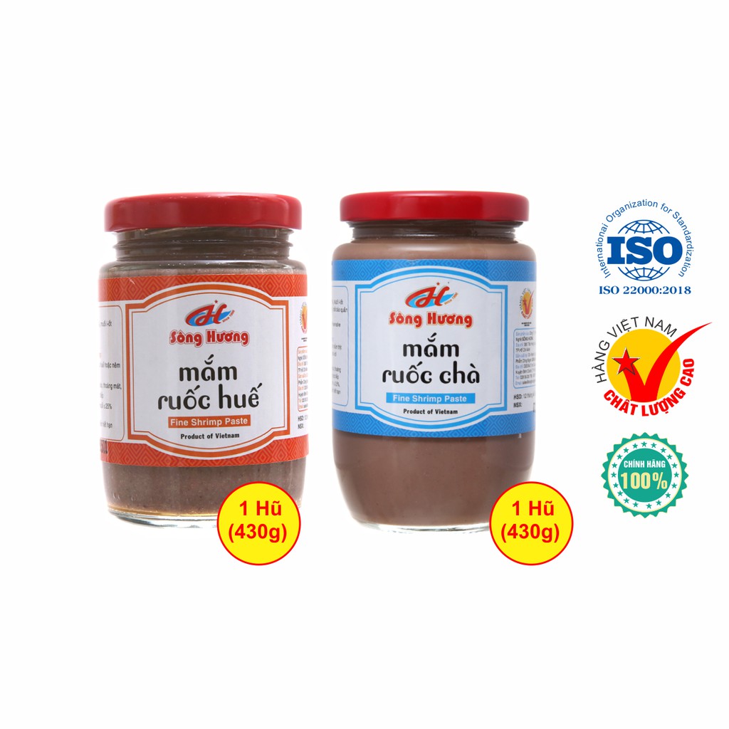 Combo 1 Hũ Mắm Ruốc Huế 430g + 1 Hũ Mắm Ruốc Chà 430g Sông Hương Foods | BigBuy360 - bigbuy360.vn